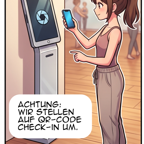 Umstellung auf QR-Code beim Check-in